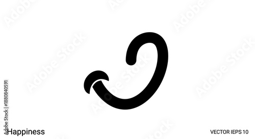 Smiling face emoticon symbol icon.