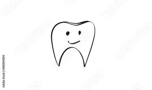 tooth drawing black color object icon dentist day sign symbol healthcare treatment smile doctor clean hygiene character tooth dentist day mouth oral march month patient awareness teeth dentist day 