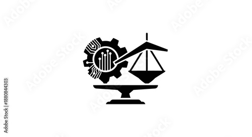 Balance Scale with Gear and Graph.