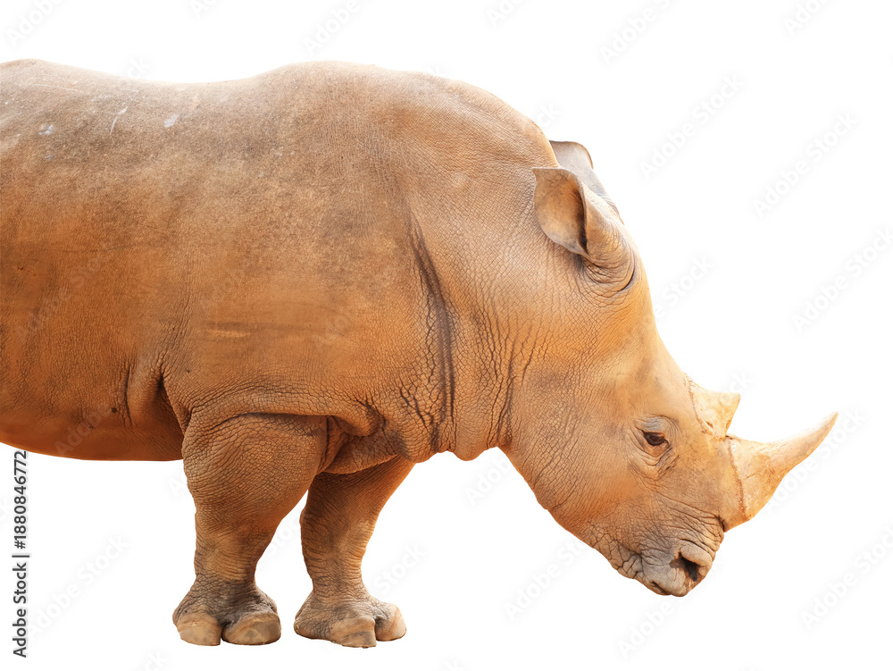 Obraz premium Image of a Large Rhinoceros