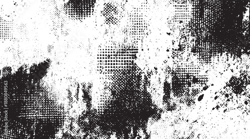  Black and white grunge. dust and grunge grain texture distorted grange shape .Texture  granules and cinnamon powder. Vector background of ground beans and dust wall texture noise and overlay 