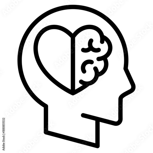 Mental Health  Icon Element For Design