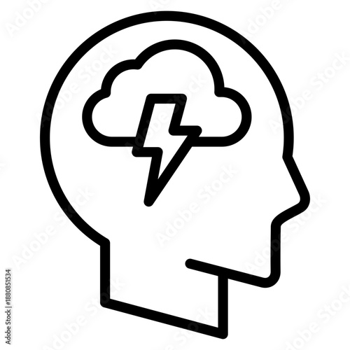 Stress  Icon Element For Design