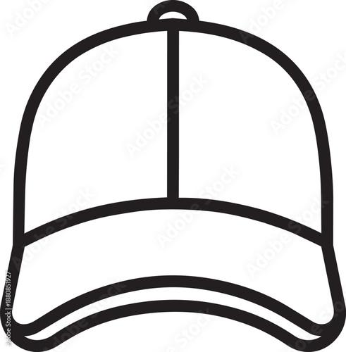 Vector outline illustration of winter scarf muffler neck accessory