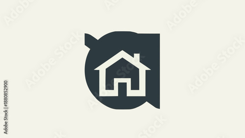 Modern Abstract House Logo Design.