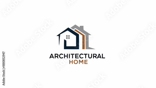 Modern Architectural Home Logo Design.