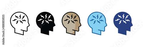 Ptsd  Icon Set Multiple Style Collection