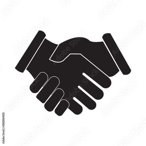 Handshake icon vector. business handshake. contact agreement. EPS 10.