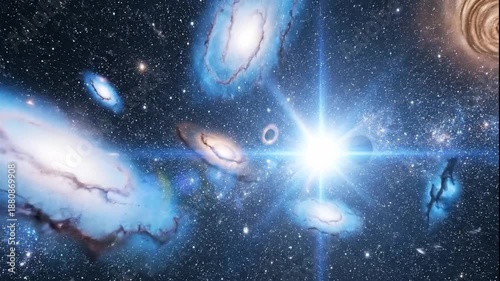 Cinematic Universe in Deep Space 4K – Stars, Galaxies and Cosmic Background