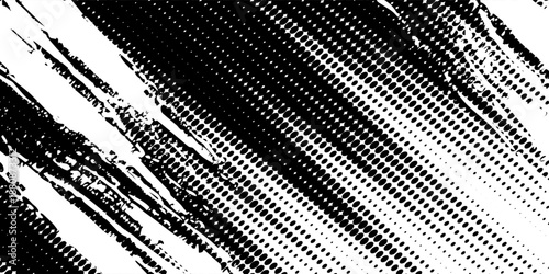 Halftone dots red and blue color pattern gradient grunge texture background. Dot pop art comic sport style vector illustration