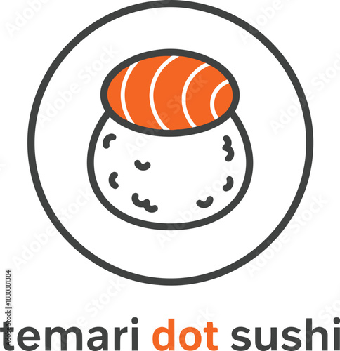 Tableau sur toile Minimalist Modern Sushi Logo Vector Illustration for Restaurant Business Brandin