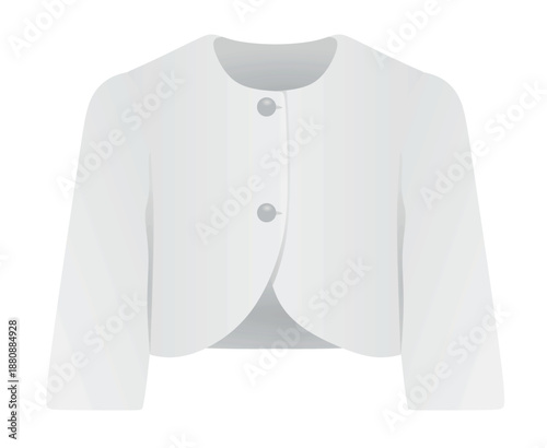 Woman white suit. vector illustration