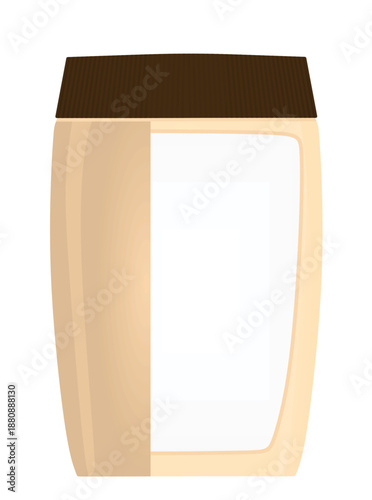 Protein plastic pack. vector illustration
