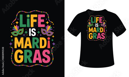 Mardi gras cute t-shirt design