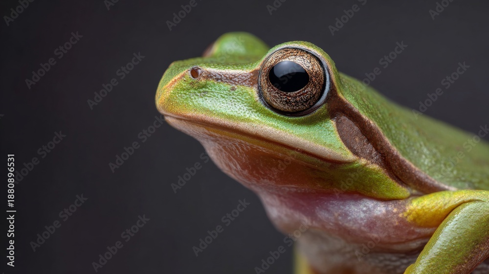 Fototapeta premium frog with soft gradient background
