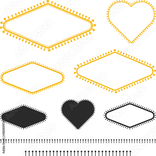 Las Vegas Signs Vector Collection Silhouette, Welcome to Fabulous Las Vegas Sign Illustration, Las Vegas pieces, Clipart Vector, Cutting Files SVG Digital Graphic Design,