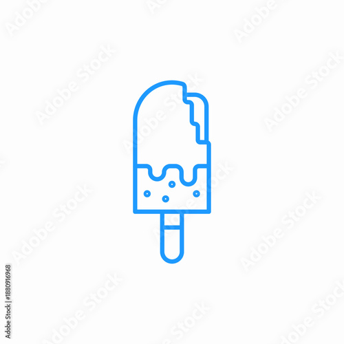 ice cream bar icon sign vector