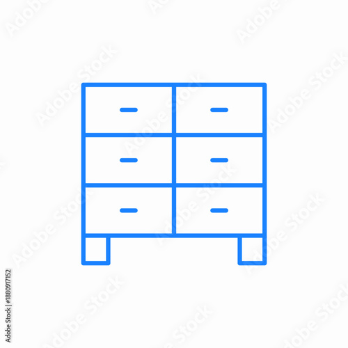 locker shelving icon sign vector