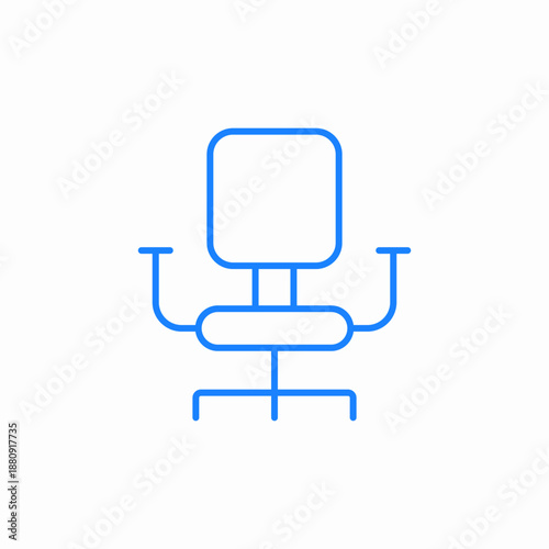 office chair icon sign vector
