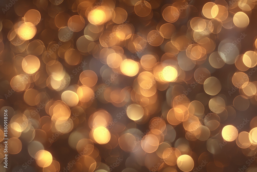 Obraz premium Golden Bokeh Lights Sparkle: Abstract Festive Holiday Magic and Shimmer
