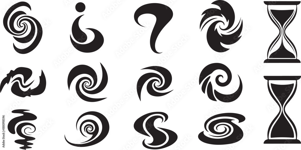 Obraz premium Islamic calligraphy symbols and question mark with hourglass vector illustration flat design set