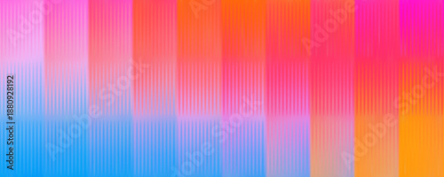Colorful frosted ribbed glass texture background