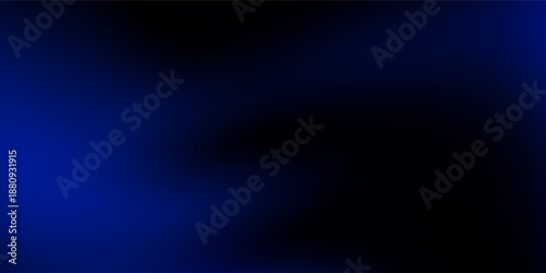 Rich Deep Blue Gradient Grainy Background. Textured blue gradient abstraction backdrop. Dark blue color abstract background with noise texture.