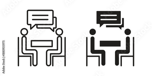 Consulting icons with different styles. Vector logo illustration simple design.