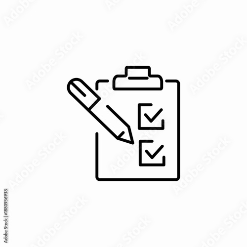 checklist clipboard completed icon sign vector
