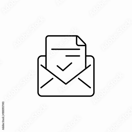 email message sent icon sign vector