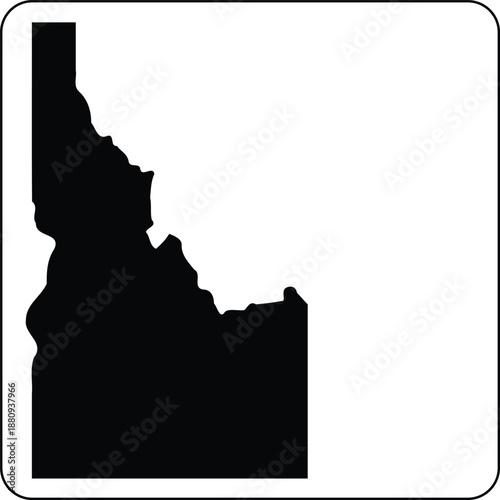 Tableau sur toile Idaho State Highway Marker Blank Template Design Vector