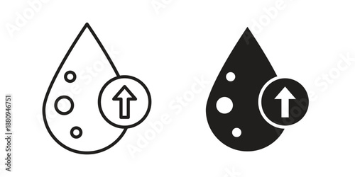 High cholesterol icons with different styles. Vector logo illustration simple design.