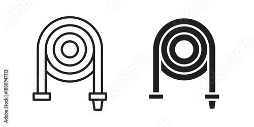 Hose icons with different styles. Vector logo illustration simple design.