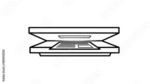 Compact Powder Makeup Cosmetics Container Illustration.
