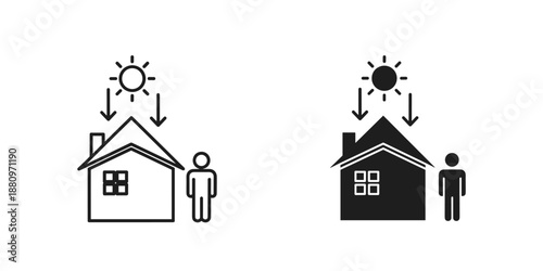 Comparison of solar energy use in homes