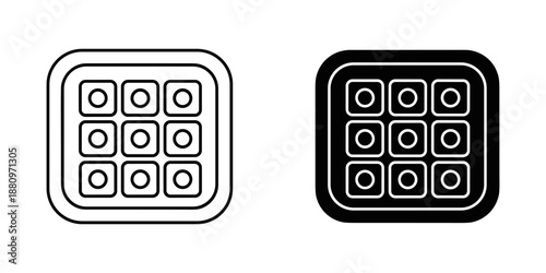 Dual grid patterns with circular elements