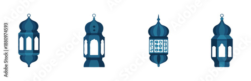 Decorative islamic lanterns collection for ramadan eid and cultural events