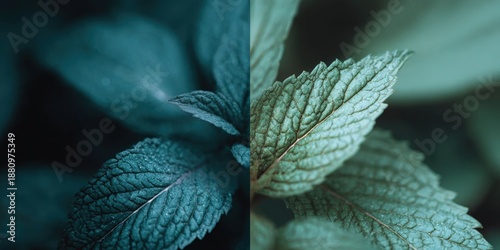 Elegant Blue to Green Gradient with Grainy Texture for Modern Design