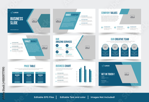Modern Corporate Business Presentation Slide Deck Template