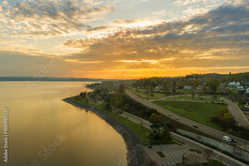 Morning Light on Petoskey Michigan Waterfront