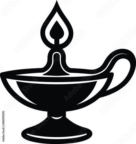 Aladdin Magic Lamp Vector Icon