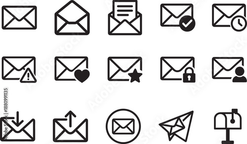 Letter icon set with clean alphabet symbols, vector EPS typography icons for branding, UI, education