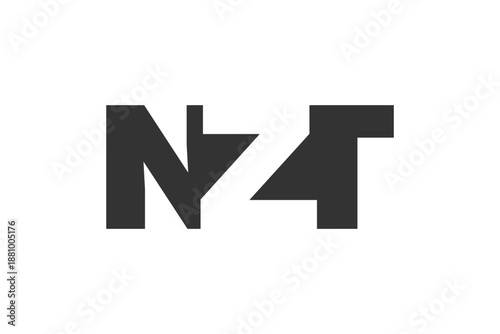 NZT logo design. Initial letter N Z T bold font style for tech startups, consulting, corporate branding. Creative company name, headlines typography identity, trendy logotype.