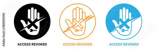 Access revoked icons