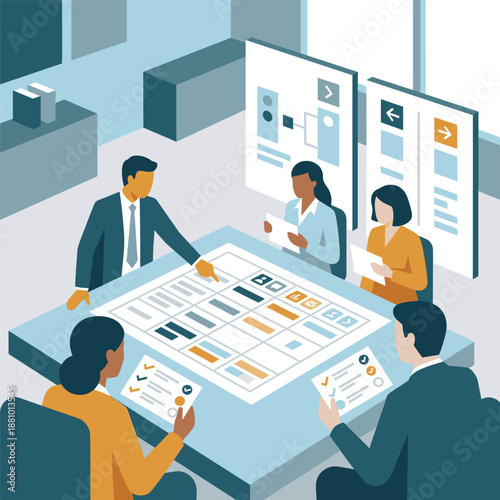 Decision Matrix Illustration for Structured Business Prioritization
