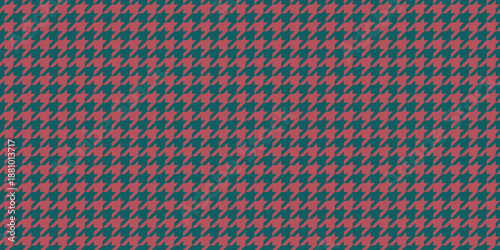 A sophisticated and stylish houndstooth pattern in muted pink and teal. Perfect for fashion, textile, and design projects needing a touch of classic elegance.