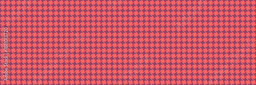 Vibrant coral and mauve houndstooth pattern.  Perfect for textile design, fashion, or website backgrounds.