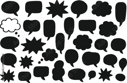 Speech bubbles collection for design