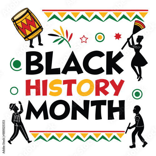 African American People Dancing Celebrating Community Unity