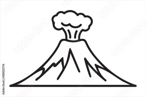 Volcano eruption Vector